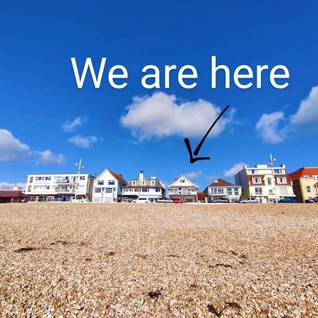 Absolute Beachfront With Decked Garden Oasis And Views Bognor Regis Exterior photo