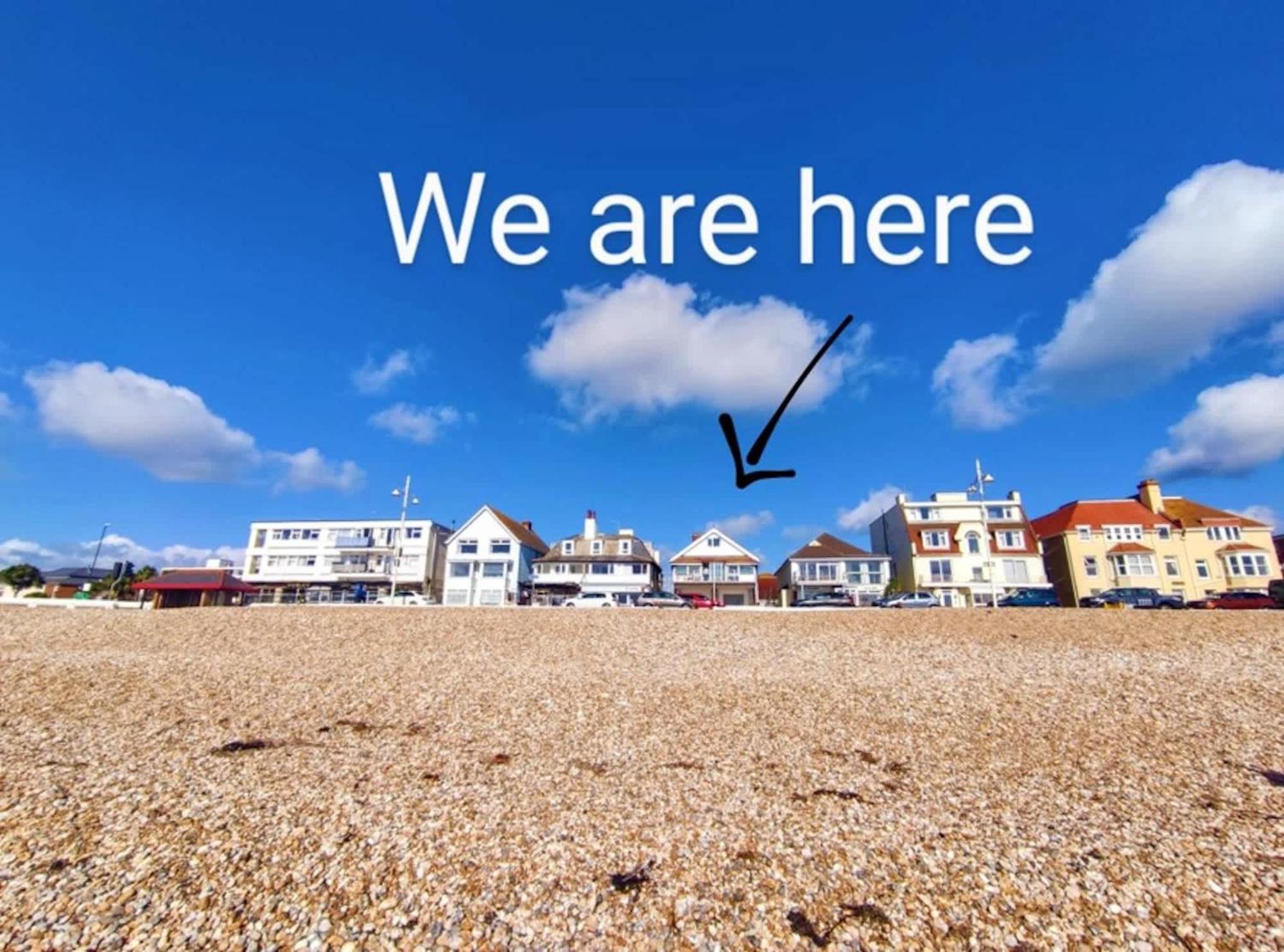 Absolute Beachfront With Decked Garden Oasis And Views Bognor Regis Exterior photo